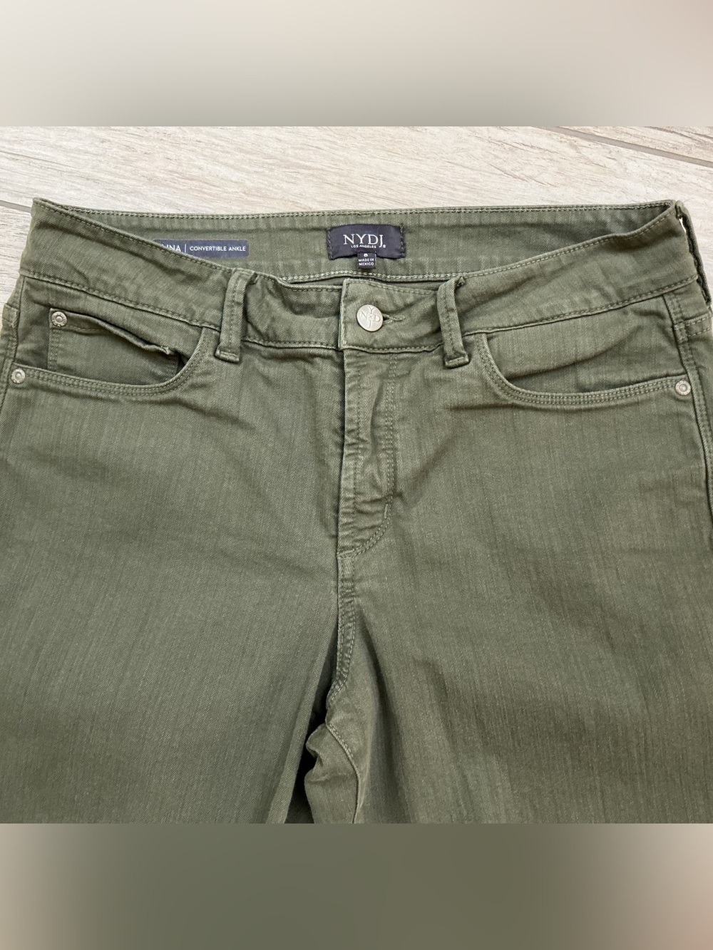NYDJ Alina style Olive color pants